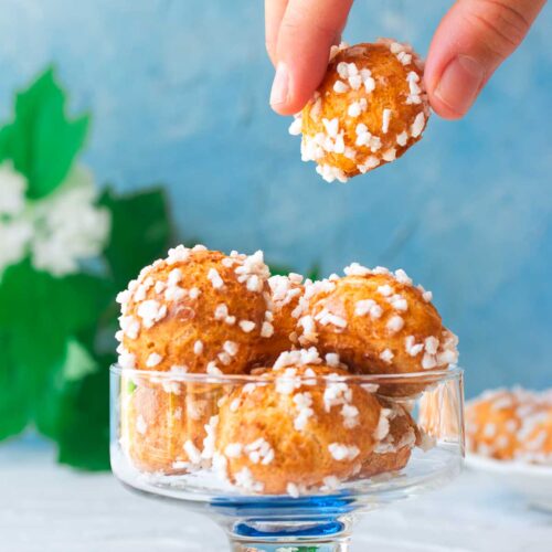 Chouquettes Recipe (Choux Pastry with Pearl Sugar) - Wheel of Baking