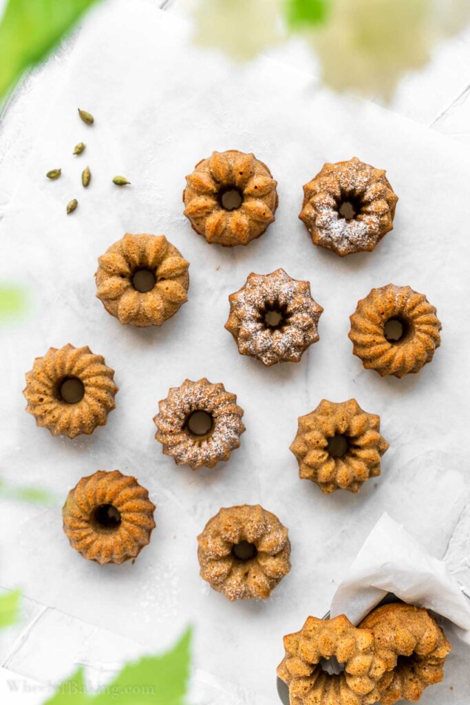 Orange Cardamom Olive Oil Cake (Mini Bundt Cakes) Wheel of Baking